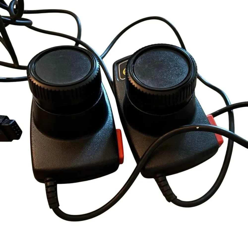 Vintage Atari 2600 Paddle Controllers CX30 Pong Pair - Untested / As-Is